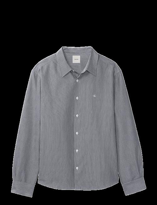 Calvin Klein | Ls Yd Stripe Seersucker Classic | L