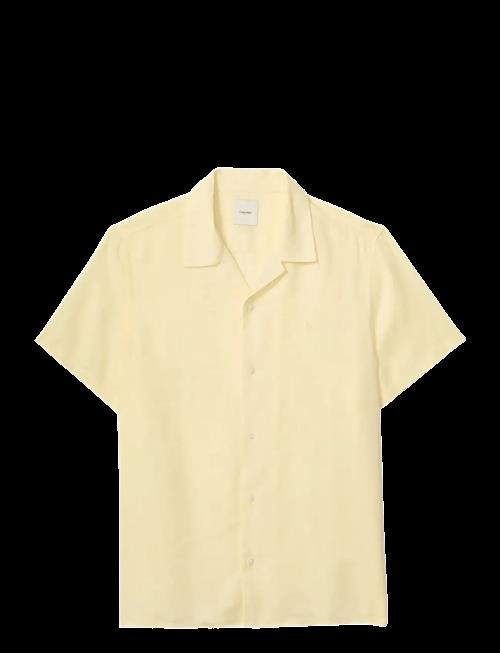 Calvin Klein | Ss Camp Collar Solid Linen Class | XL