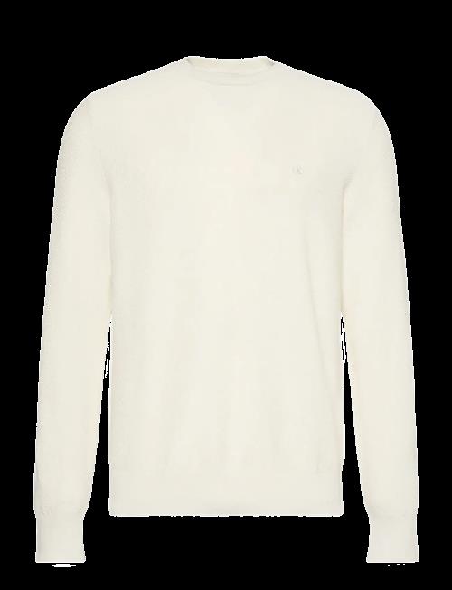 Calvin Klein | Ls Textured Cotton Crewnk Sweate | XL