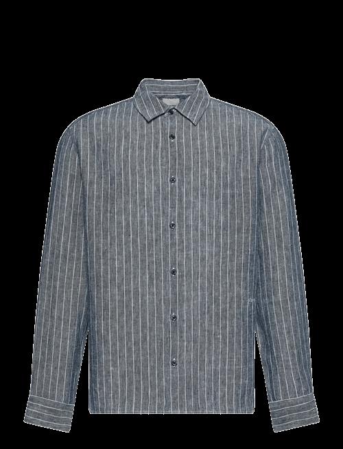 Calvin Klein | Ls Yd Pinstripe Linen Classic Sh | XL