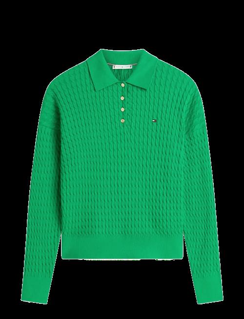 Tommy Hilfiger | Co Cable Fine Gg Rlxd Polo Swt | S