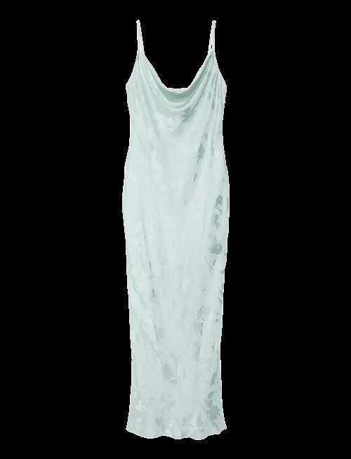 Calvin Klein | Viscose Jacquard Maxi Slip Dress | L
