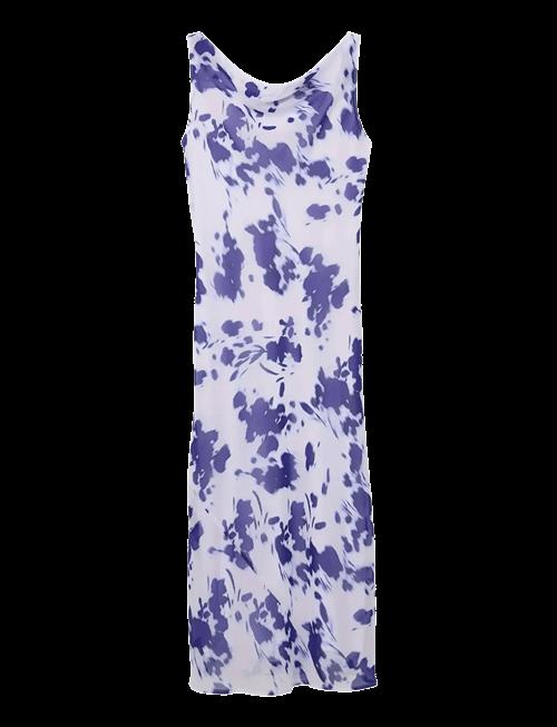 Calvin Klein | Printed Chiffon Sl Cowl Neck Max | L