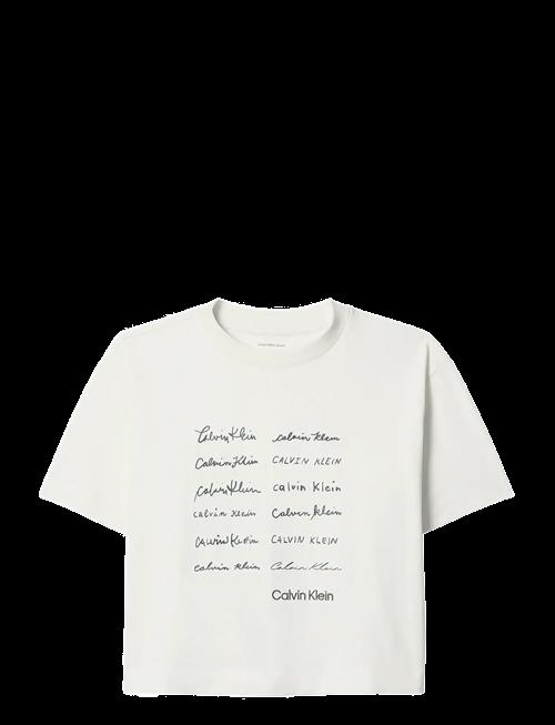 Calvin Klein Jeans | Ss Cropped Boxy Graphic Tee | XS