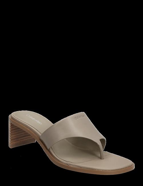 Calvin Klein | Block Heel Sndl Thong Lth | 36