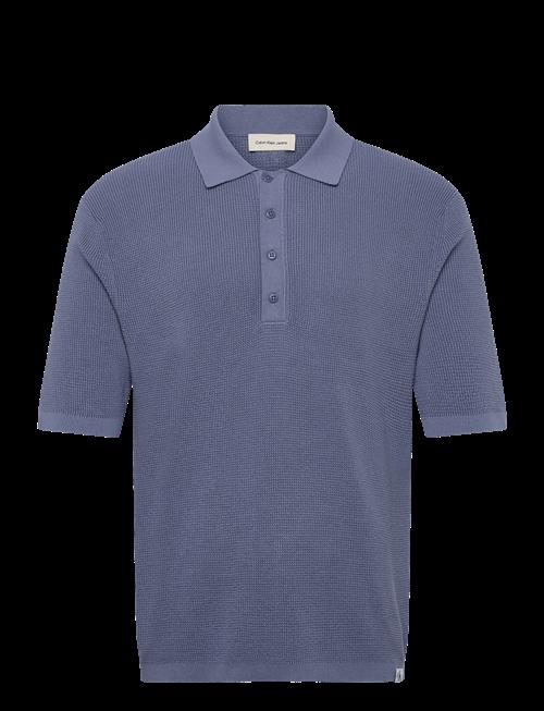 Calvin Klein Jeans | Ss Cotton Waffle Polo Collarswtr | XS