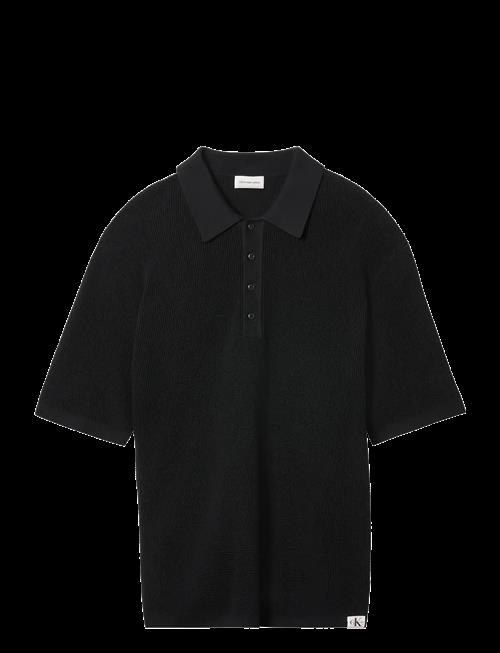 Calvin Klein Jeans | Ss Cttn Waffle Polo Swtr 12Gg | L