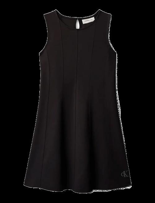 Calvin Klein | Seamed Punto Panel Slvs Dress | 170