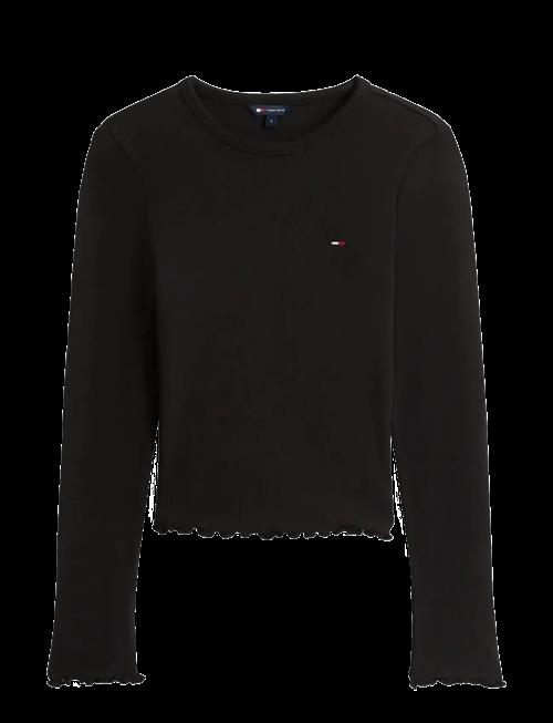 Tommy Jeans | Tjw Slim Sh Lettuce Edge Rib Ls | L