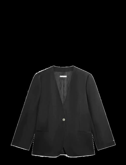 Tommy Hilfiger | Linen/Vis Collarless Blazer | 44