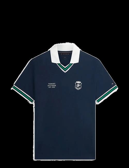 Tommy Hilfiger | V Neck Pique Relaxed Fit Polo | M