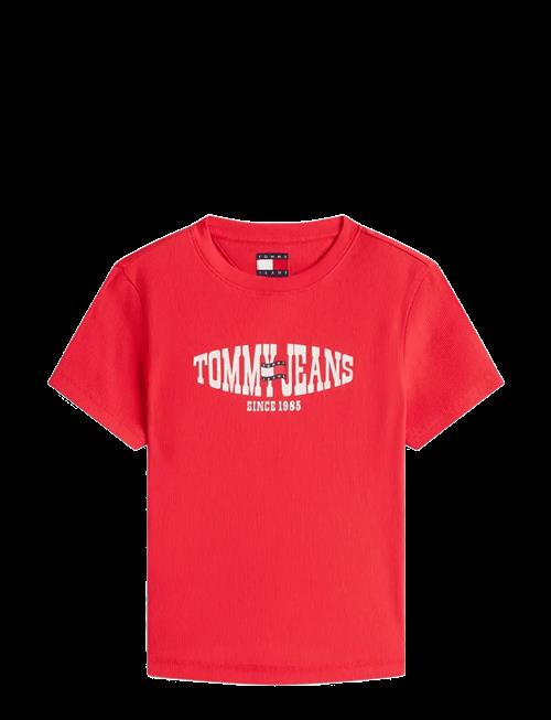 Tommy Jeans | Tjw Slim Sh Wavy Flag Ss Tee | XS