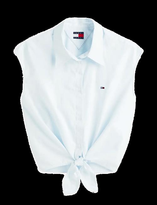Tommy Jeans | Tjw Tie Front Poplin Shirt | S