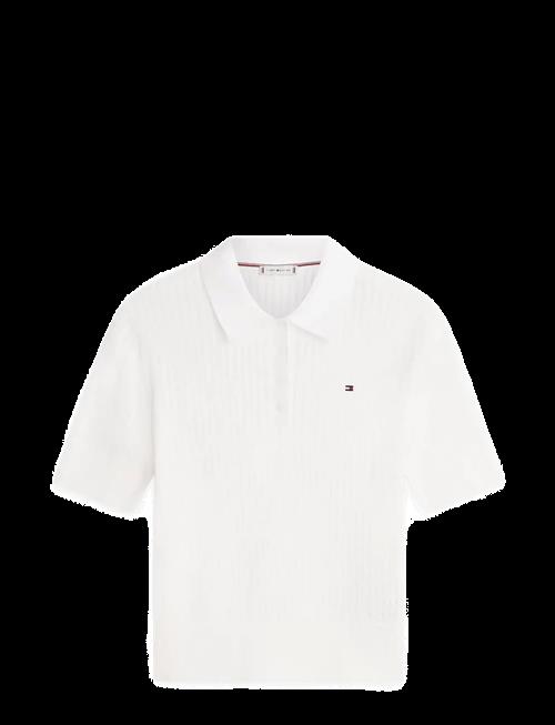 Tommy Hilfiger | Pointelle S/S Polo Sweater | L