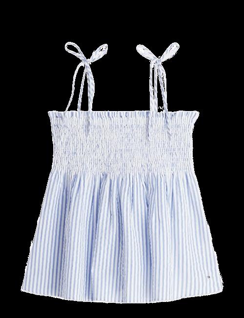 Tommy Hilfiger | Swimshop Seersucker Smocked Top | M