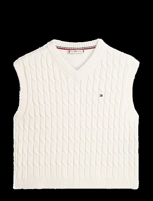 Tommy Hilfiger | Co Cable Mid Gg V-Nk Vest | M