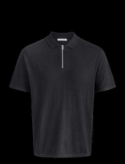 Jack & Jones | Jjeemil Knit Zip Polo Ss Sn | L