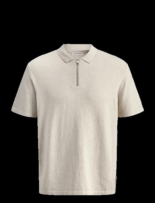 Jack & Jones | Jjeemil Knit Zip Polo Ss Sn | S