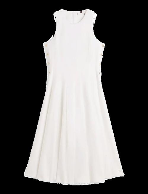 Tommy Hilfiger | Linen Blend Hourglass Midi Drs | 34