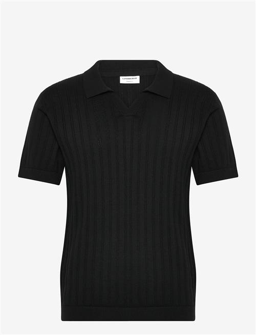 Lindbergh | Knitted S/S V-Neck Polo | XXL