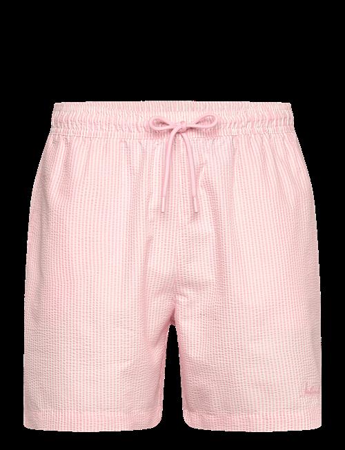 Lindbergh | Striped Seersucker Swim Shorts | XXL