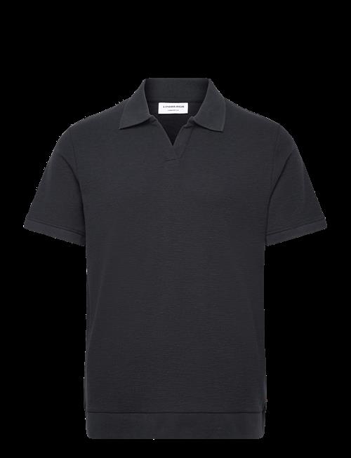 Lindbergh | Open Collar Structure Rib Polo | XXXL