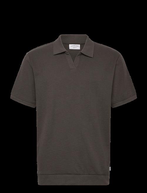 Lindbergh | Open Collar Structure Rib Polo | L