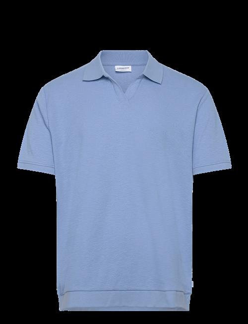 Lindbergh | Open Collar Structure Rib Polo | S
