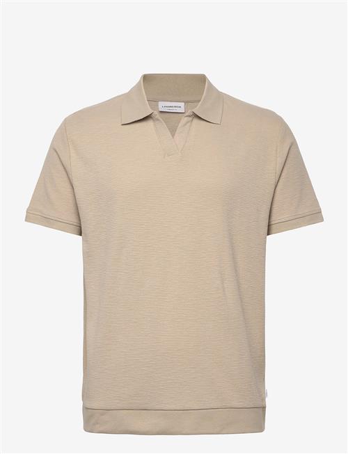 Lindbergh | Open Collar Structure Rib Polo | L