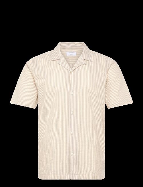 Lindbergh | Striped Seersucker Resort Shirt S/S | XL