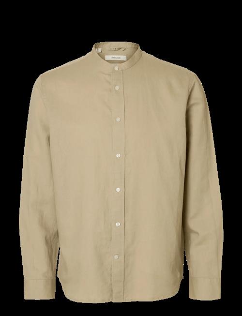 Selected | Slmregclay Linenblend Ls Shirt Band Noos | M