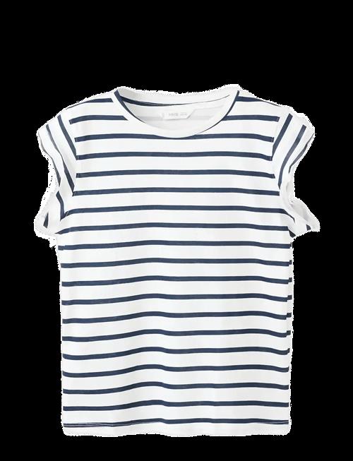 Mango | Ruffled Striped T-Shirt | 152