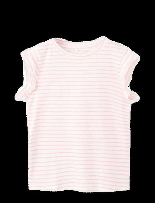 Mango | Ruffled Striped T-Shirt | 140
