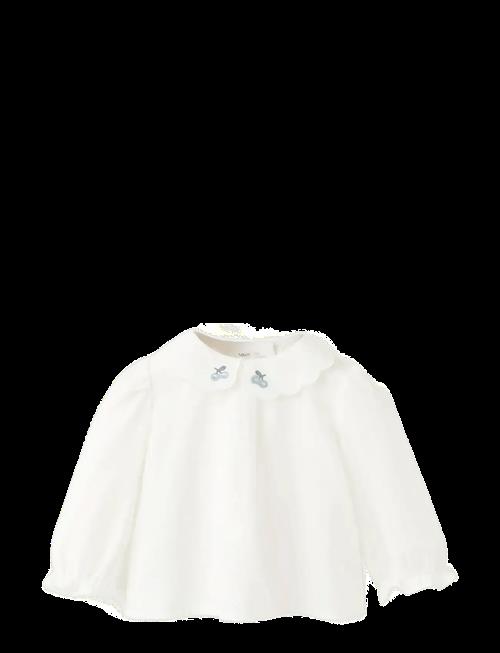 Mango | Embroidered Blouse With Scalloped Details | 68