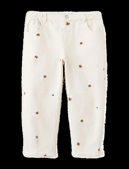 Mango | Embroidered Floral Balloon Jeans | 98