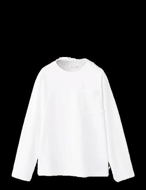 Mango | Long-Sleeved T-Shirt With Pocket | 128