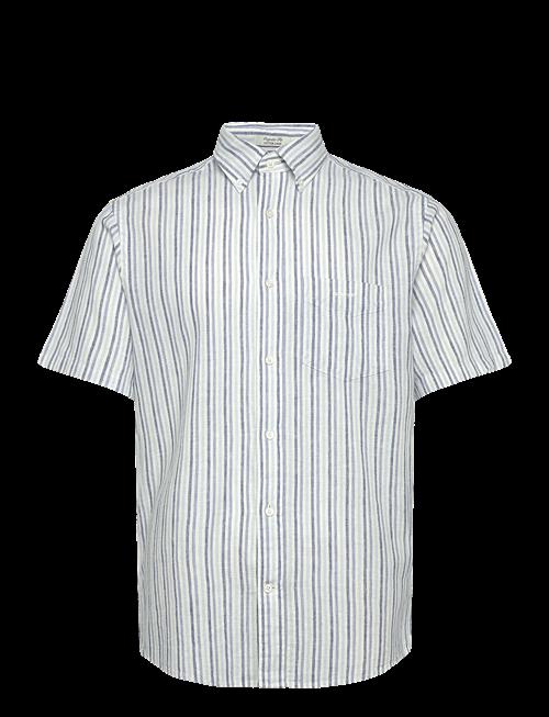 Gant | Reg Cotton Linen Stripe Ss Shirt | XL