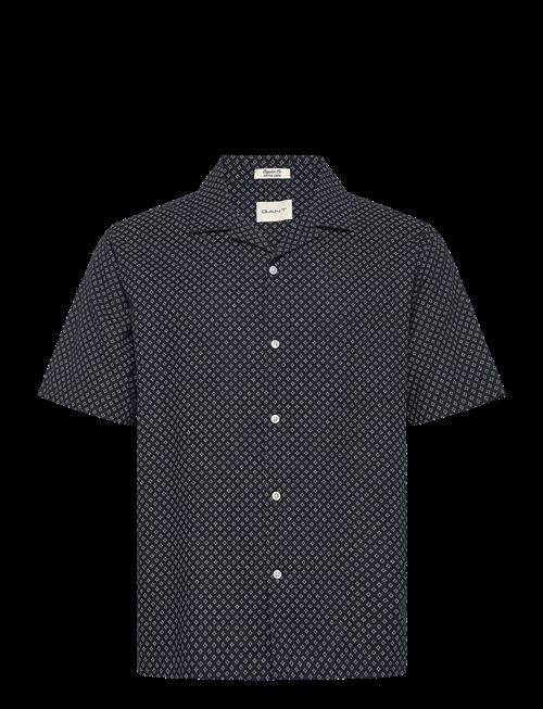 Gant | Reg Cotton Linen Print Ss Shirt | S