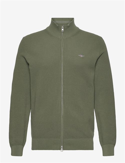 Gant | Waffle Knit Zip Cardigan | XL