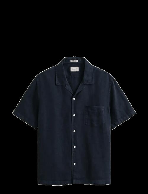Gant | Reg Gmnt Dyed Linen Ss Camp Shirt | XL