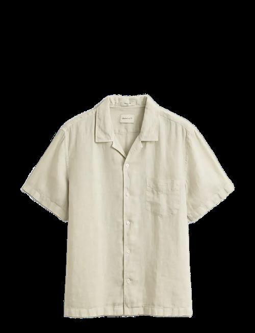 Gant | Reg Gmnt Dyed Linen Ss Camp Shirt | XXL