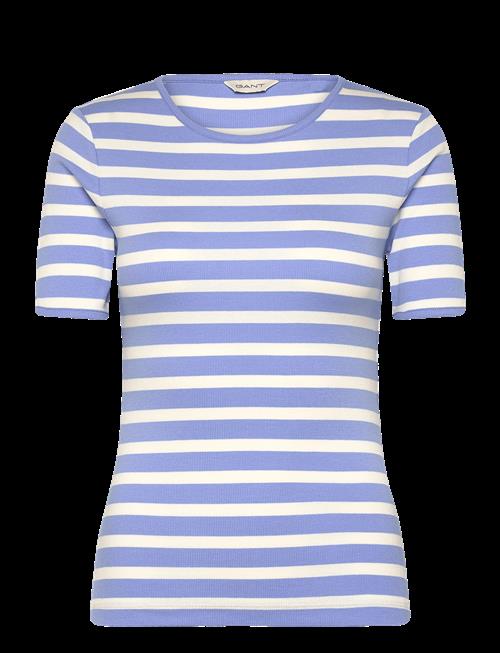 Gant | Striped Ribbed Ss T-Shirt | XS