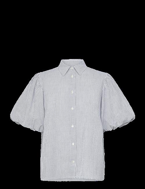Gant | Seersucker Puff Sleeve Blouse | 40