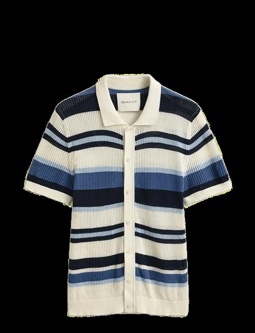 Gant | Striped Texture Polo | XXXL