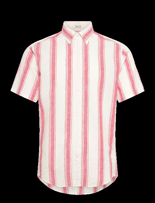 Gant | Reg Cotton Linen Stripe Ss Shirt | XL