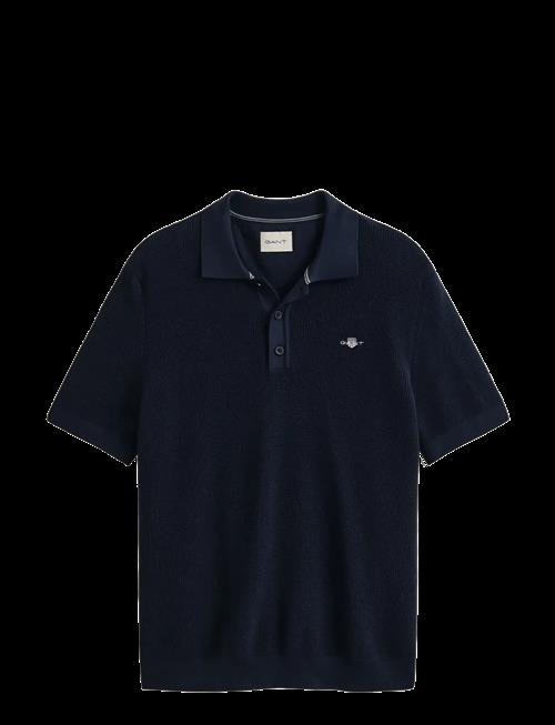 Gant | Micro Textured Cotton Ss Polo | S