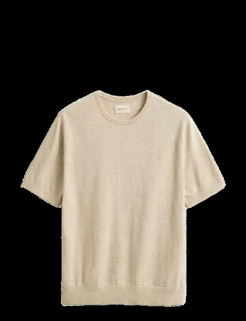 Gant | Slub Cotton Linen Ss C-Neck | XXL
