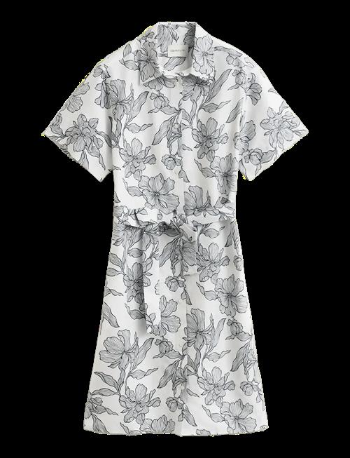 Gant | Floral Print Linen Ss Shirt Dress | 42