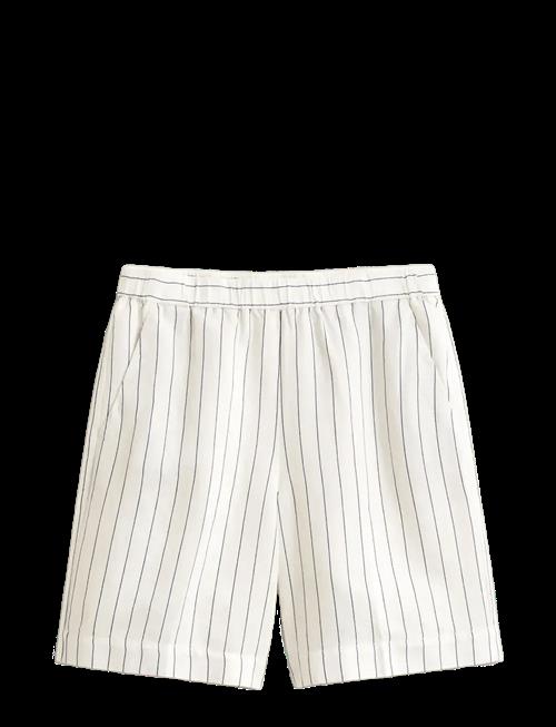 Gant | Striped Linen Blend Pull On Shorts | 32