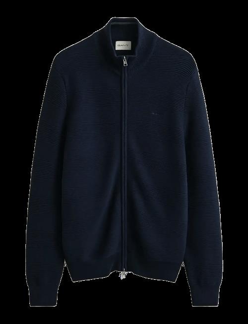 Gant | Cotton Texture Zipped Cardigan | L